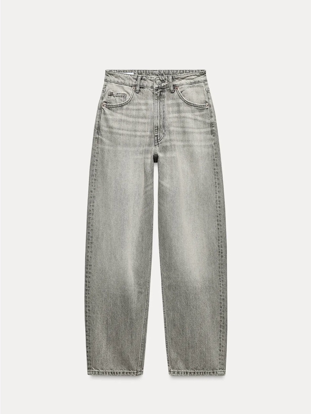 Zara Women's Relaxed Jeans — Faded Gray